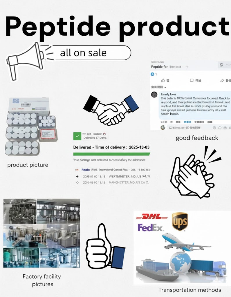 Peptide product on sale — good feedback, factory facility, DHL/FedEx/UPS delivery